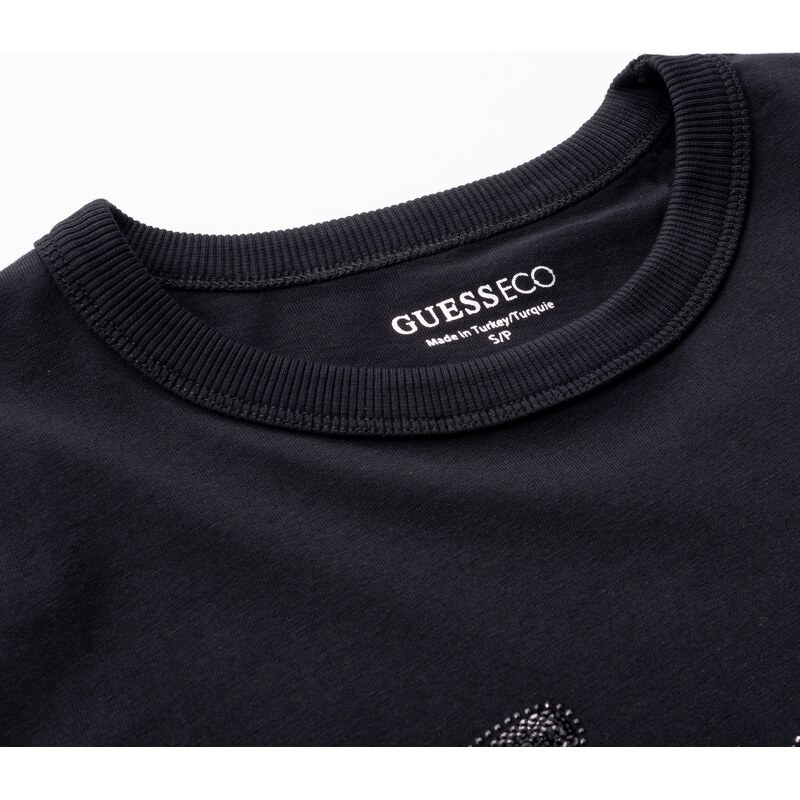 Dámské Tričko s krátkým rukávem GUESS SS CN 3D GUESS SCRIPT TEE W6GI08K3023-JBLK – Černá