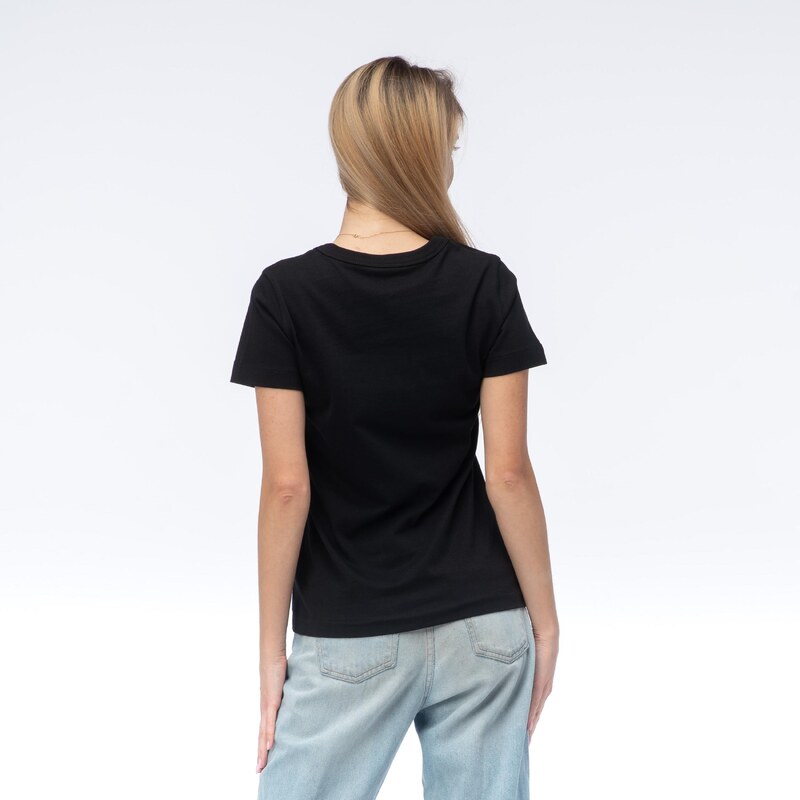 Dámské Tričko s krátkým rukávem GUESS SS CN 3D GUESS SCRIPT TEE W6GI08K3023-JBLK – Černá