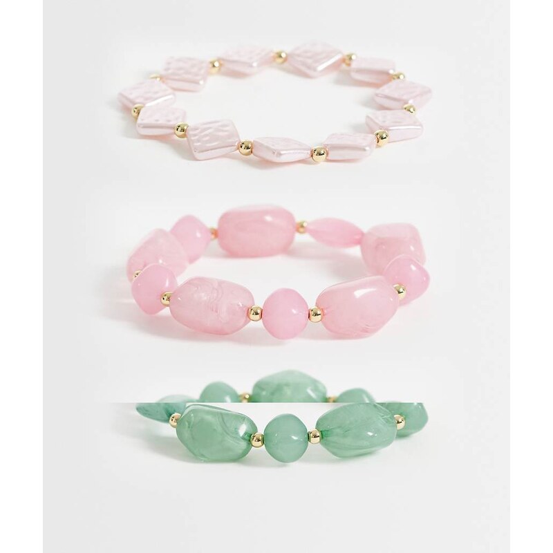 Cotton On 3 pack bracelets in multi 115468453