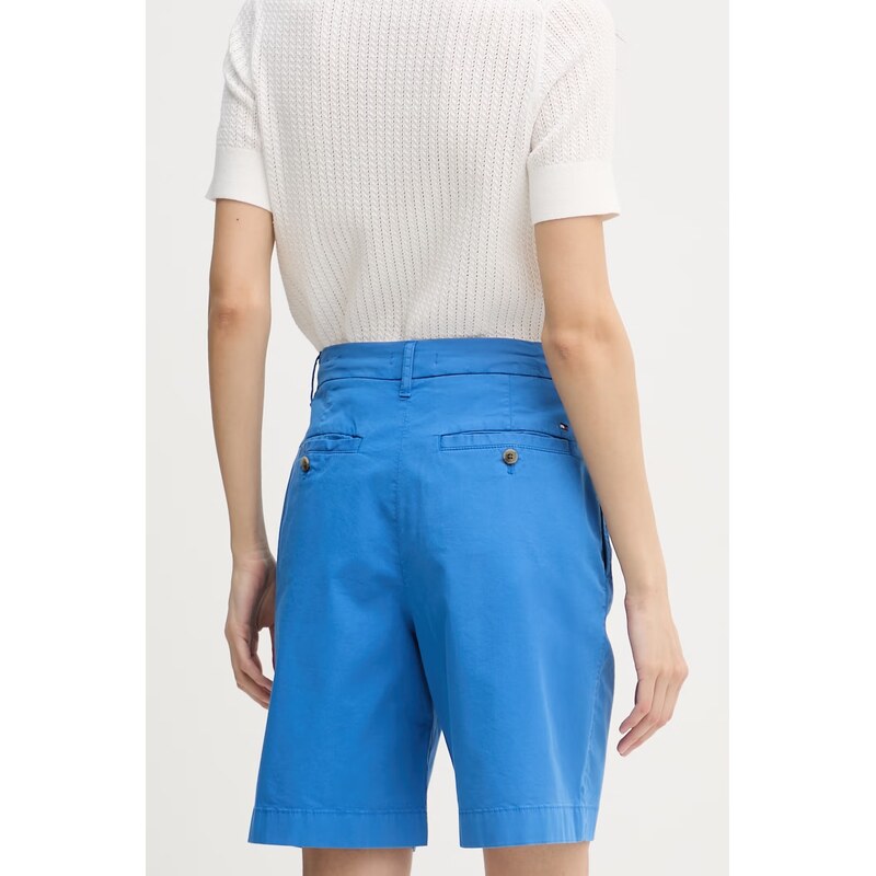 Tommy Hilfiger chino šortky dámské s bavlnou