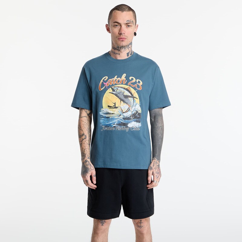 Tričko Jordan Mens Graphic T-Shirt Ash Green/ White M