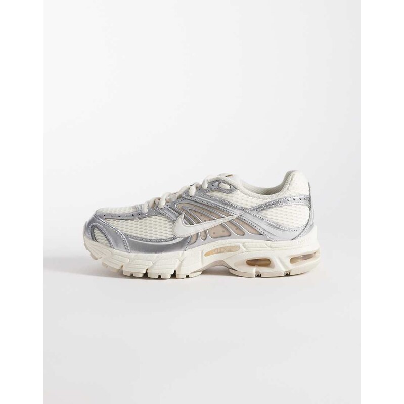 Nike Air Max Moto 2K trainers in off white and silver
