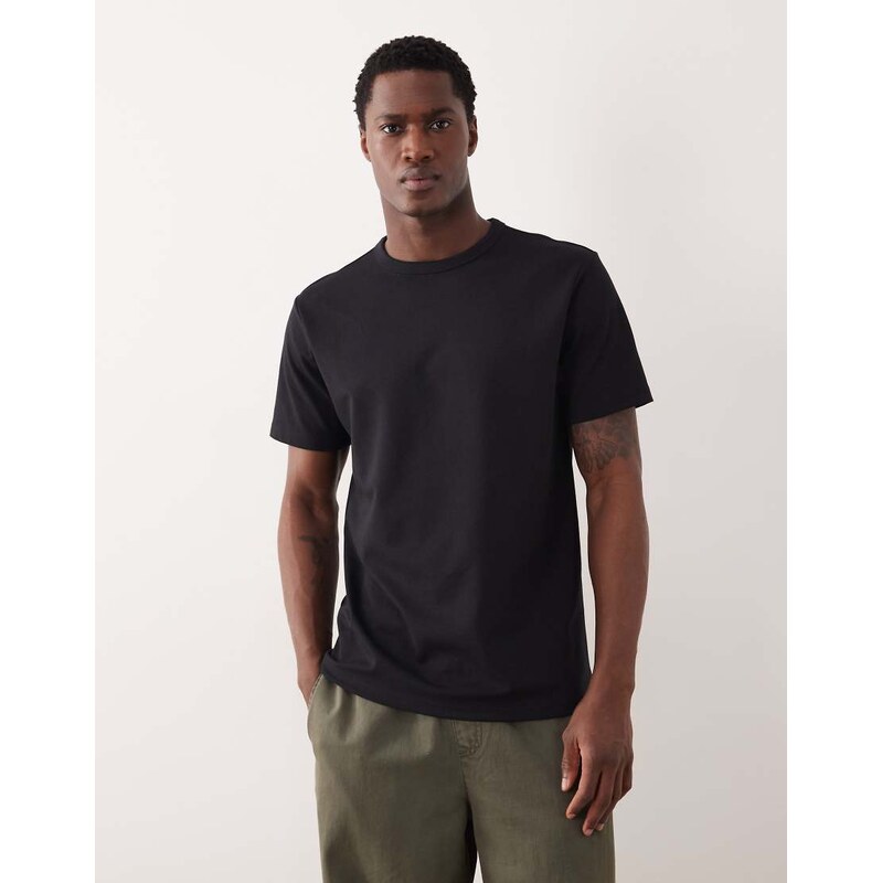 ASOS DESIGN breatheMAX heavyweight regular fit t-shirt in black