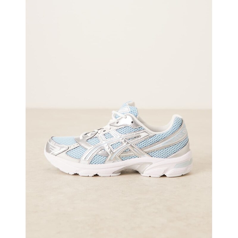 Asics Gel-1130 trainers in sky blue and silver 115057724