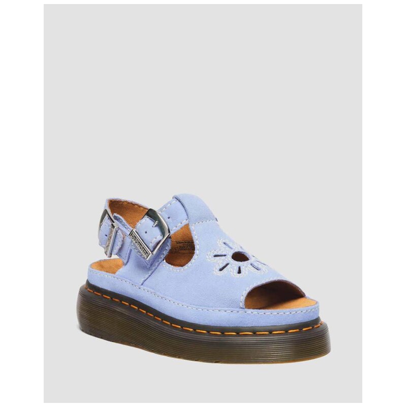 Dr Martens Dunnet Flower suede Sandal in cornflower blue 115057744