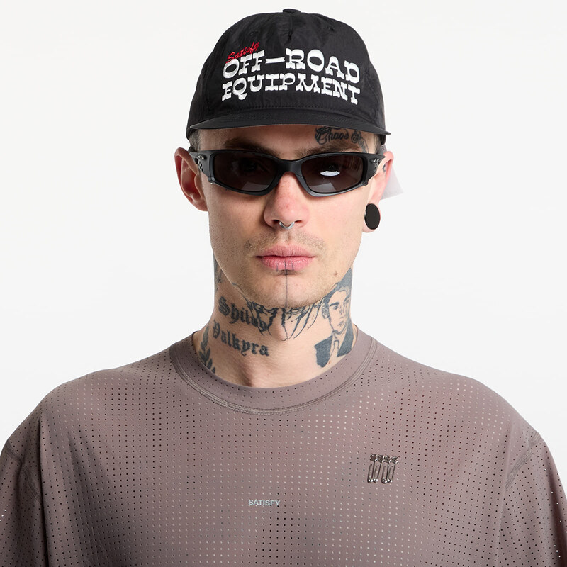 Kšiltovka Satisfy FliteSilk 5 Panel Pinch Cap Matte Black/ Off