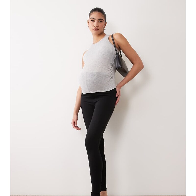 ASOS Maternity ASOS DESIGN Maternity supersoft legging in black 115070975