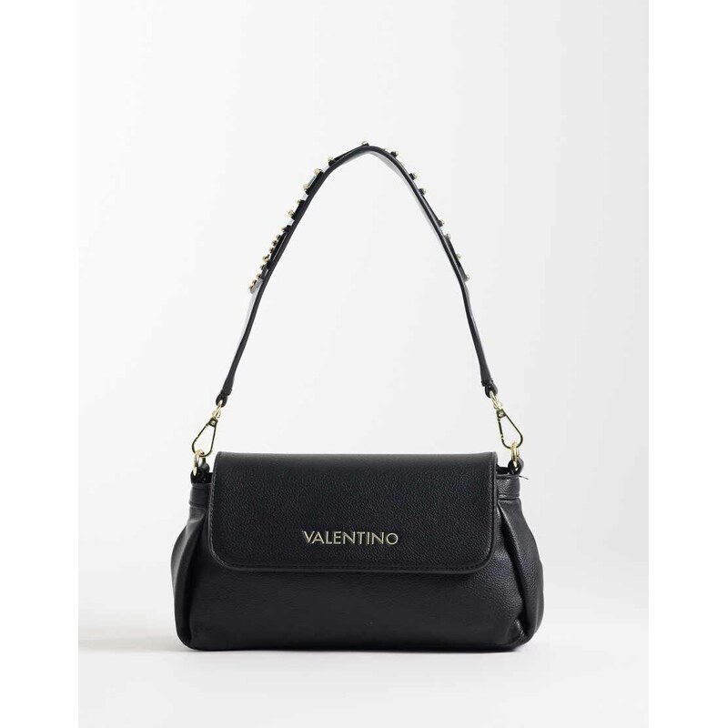 Valentino Dea Re mini shoulder bag with crossbody strap in black