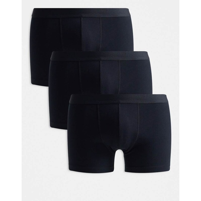 ASOS DESIGN 3 pack trunks in black 115057831