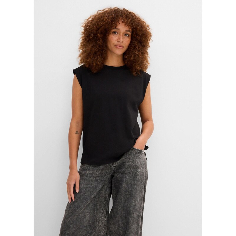 bonprix Oversize tričko z čisté organické bavlny černá Žena 84040926