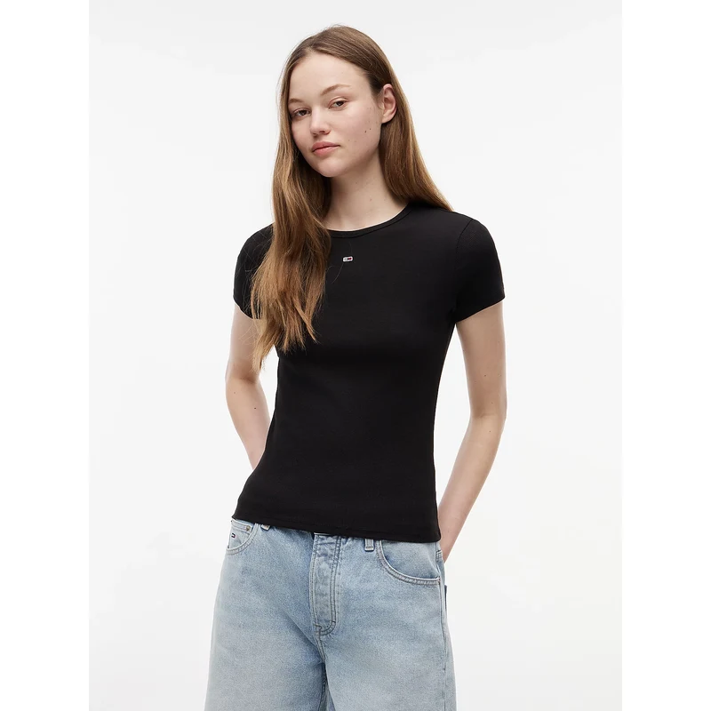 Tommy Jeans dámské černé tričko