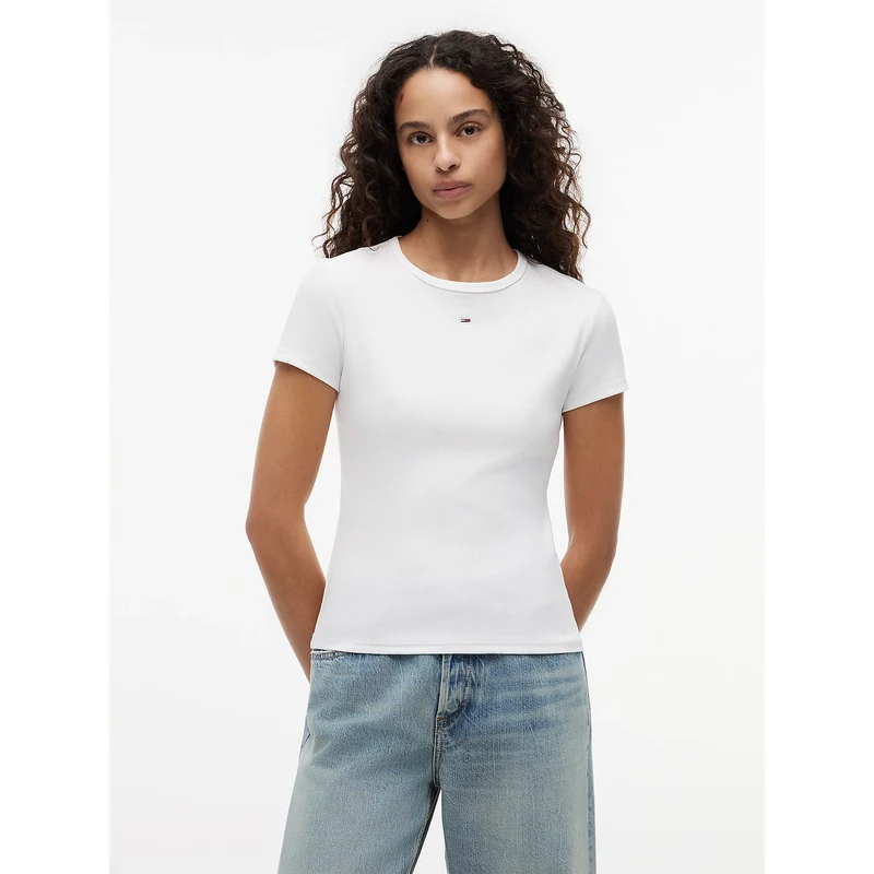 Tommy Jeans dámské bílé tričko 115058748