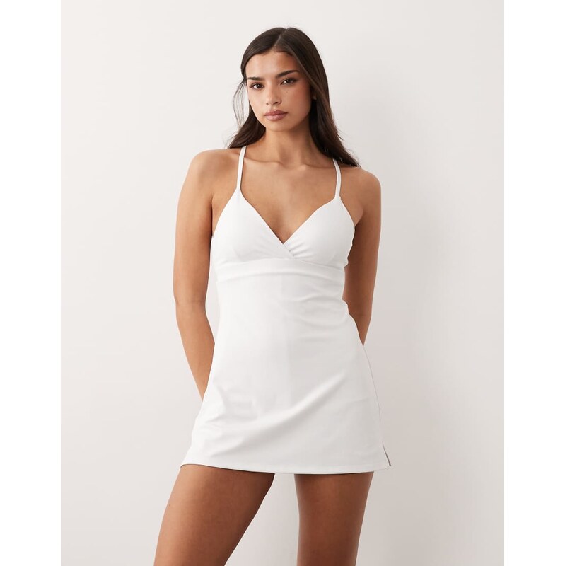 4505 active tennis dress with under short and adjustable straps in 115519970
