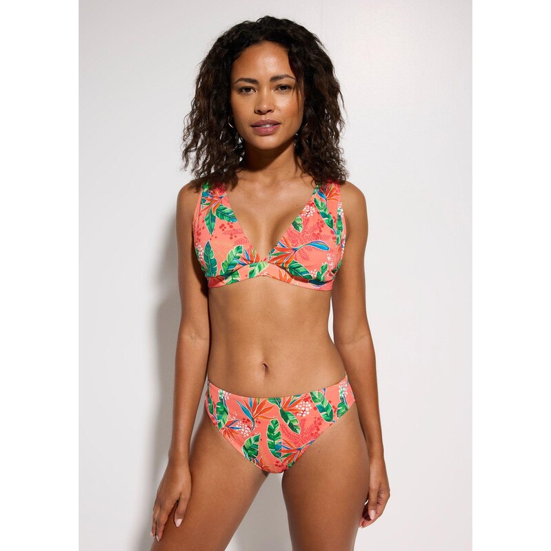 bonprix Trojúhelníkové bikiny (2dílná souprava) oranžová Žena