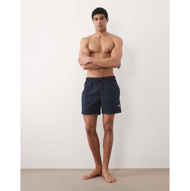 Jack & Jones logo swimshorts in navy