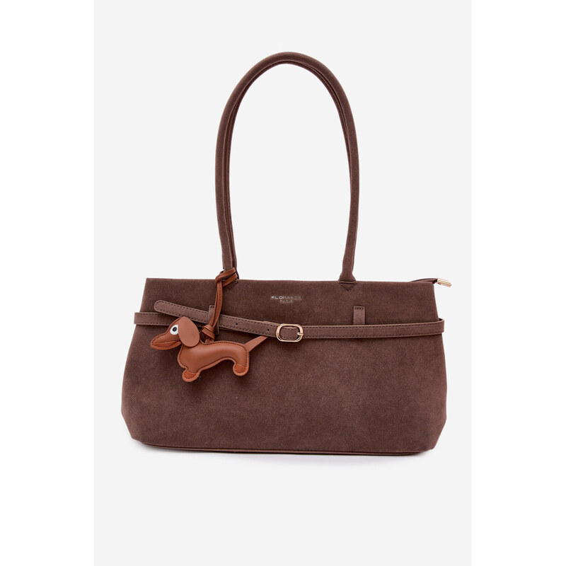 Flora&Co béžová semišová kabelka