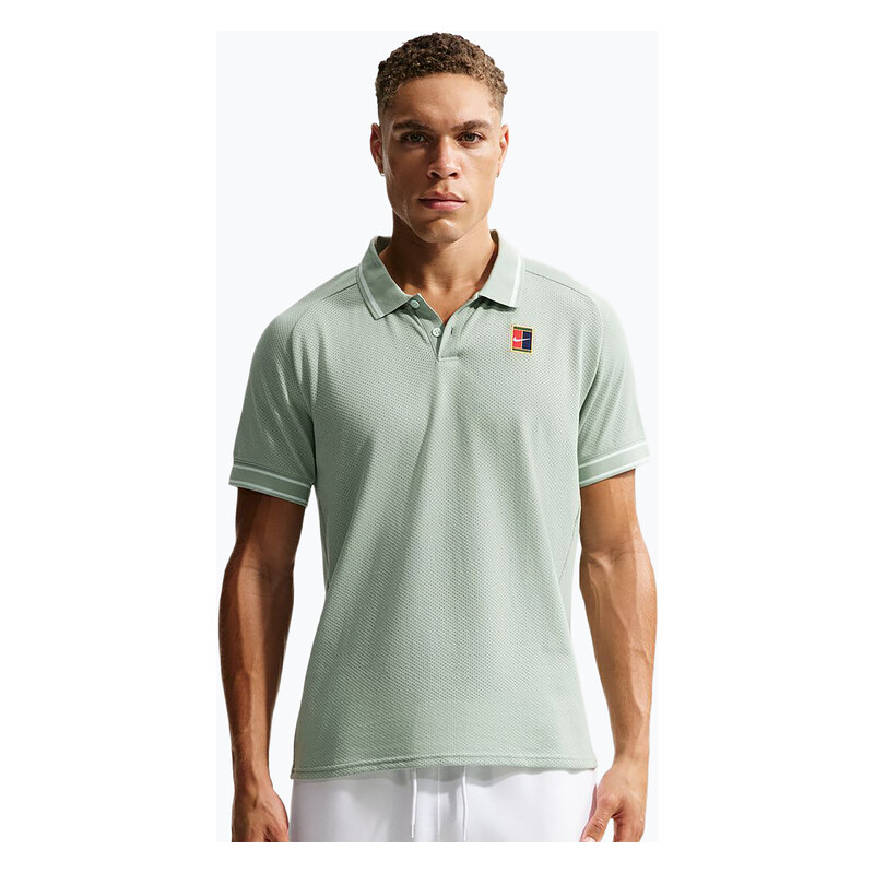 Pánské tenisové tričko Nike Court Heritage Polo steam