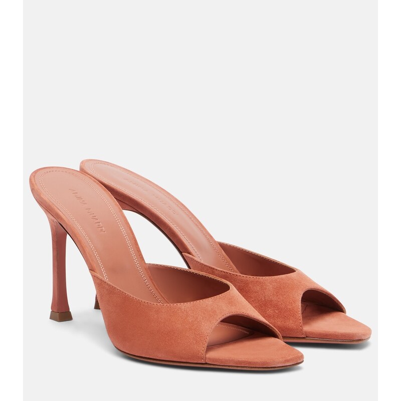 Amina Muaddi Alexa suede mules