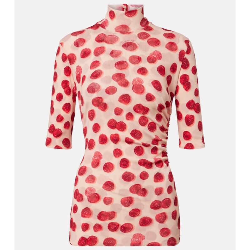 Stella McCartney Printed mesh T-shirt