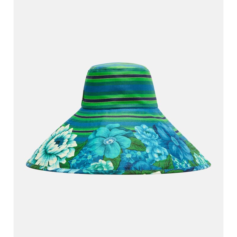 Alémais Margo printed cotton canvas sun hat