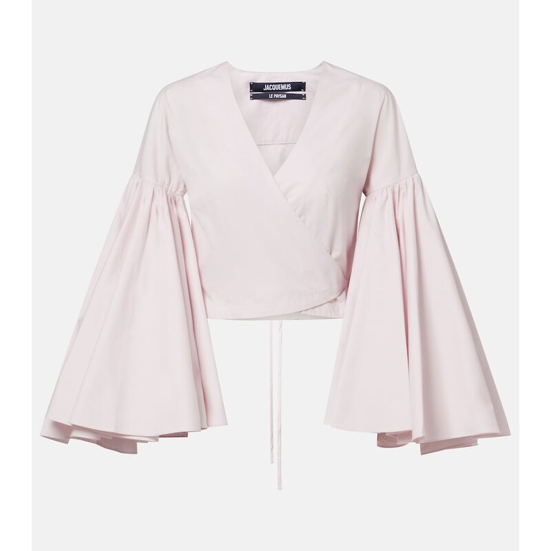 Jacquemus Paysan cotton poplin wrap top