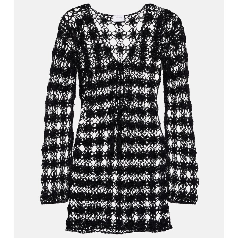Anna Kosturova Crochet cotton minidress