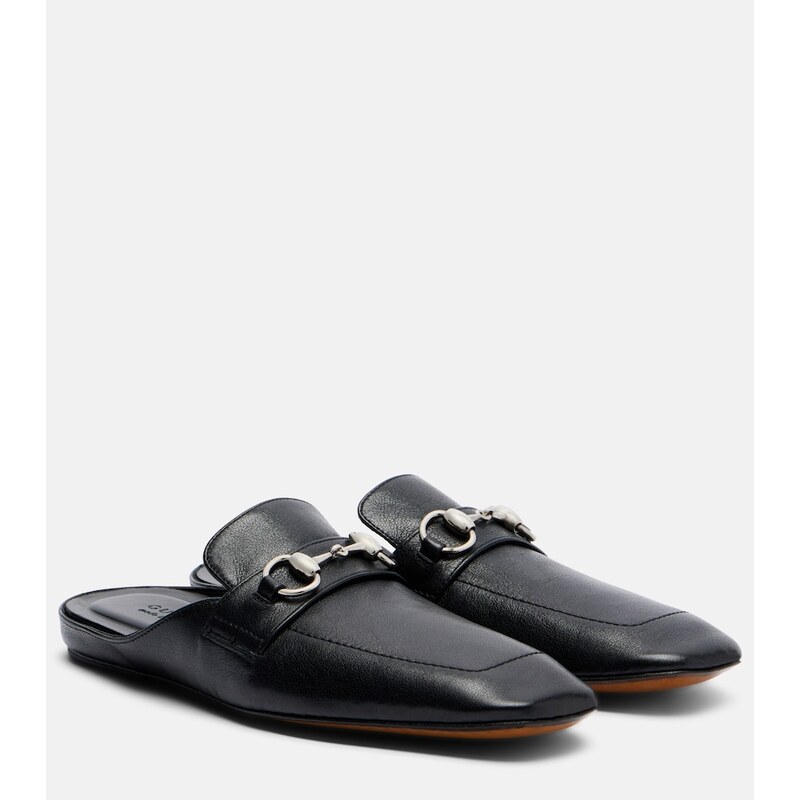 Gucci Ragazzo Horsebit leather mules