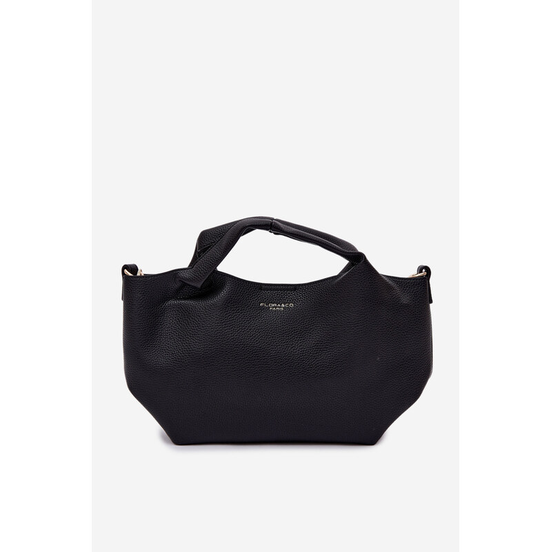 Flora&Co Černá kabelka z imitace kůže