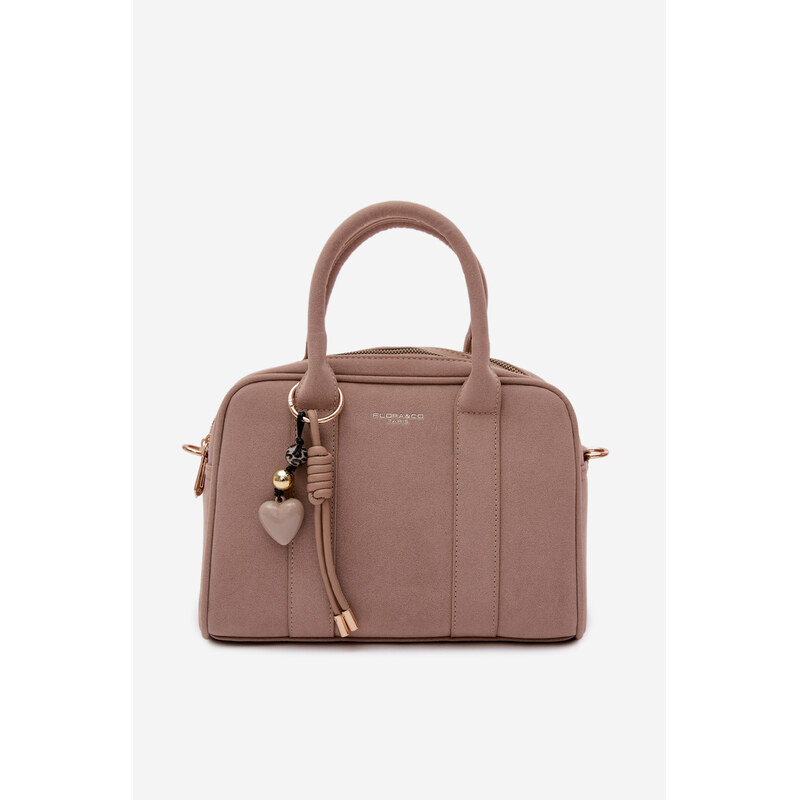 Flora&Co Béžová Eco Semišová Kabelka Box