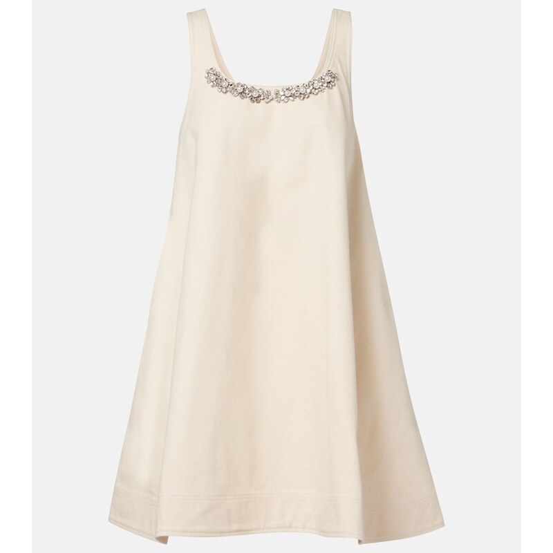 Simone Rocha Embellished cotton minidress