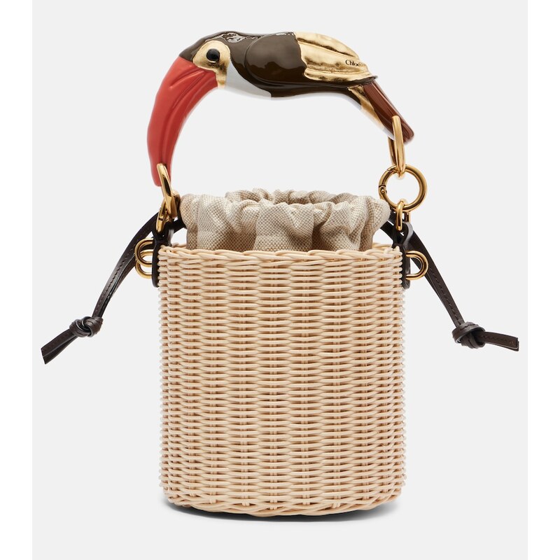Chloé Chloé Tropicus wicker bucket bag