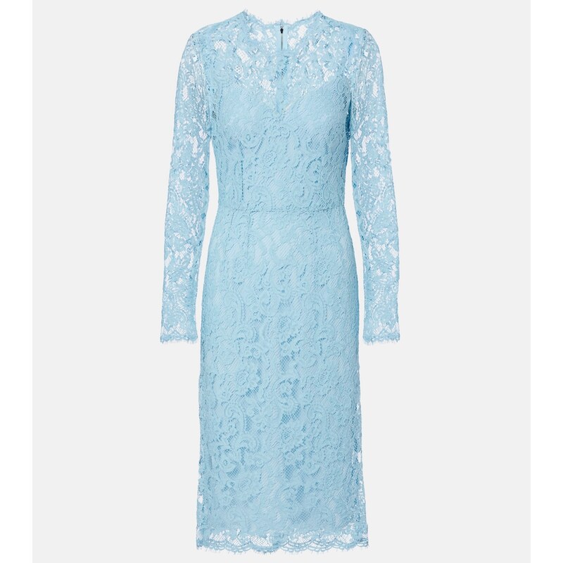 Dolce&Gabbana Cotton-blend lace cocktail dress