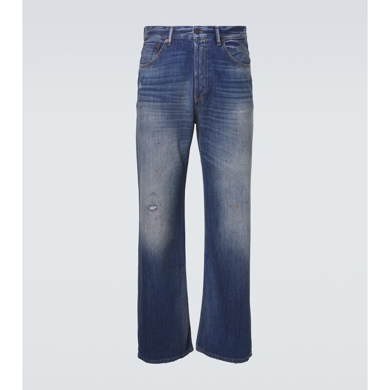 Acne Studios 2021 distressed wide-leg jeans