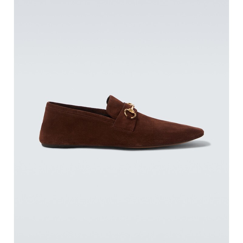 Gucci Ragazzo Horsebit suede loafers