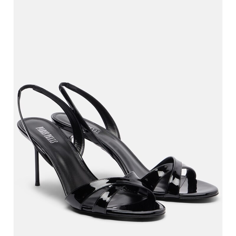 Paris Texas Lidia patent leather slingback sandals