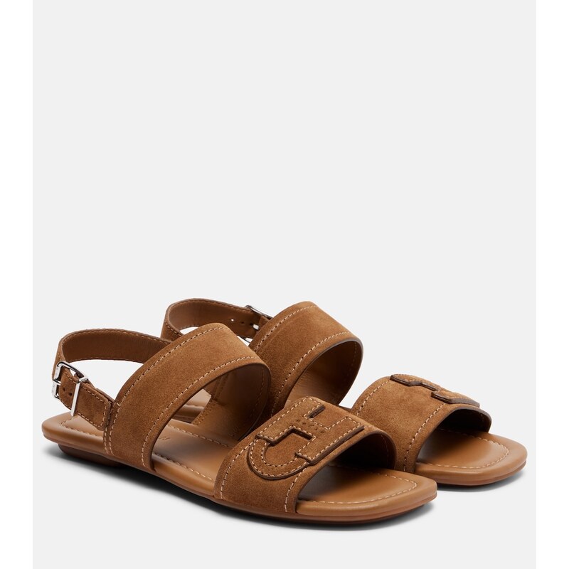 Hogan H685 suede sandals