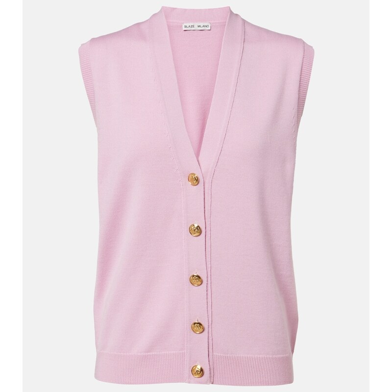 Blaze Milano BlazÃ Milano Sebright wool, silk, and cashmere vest