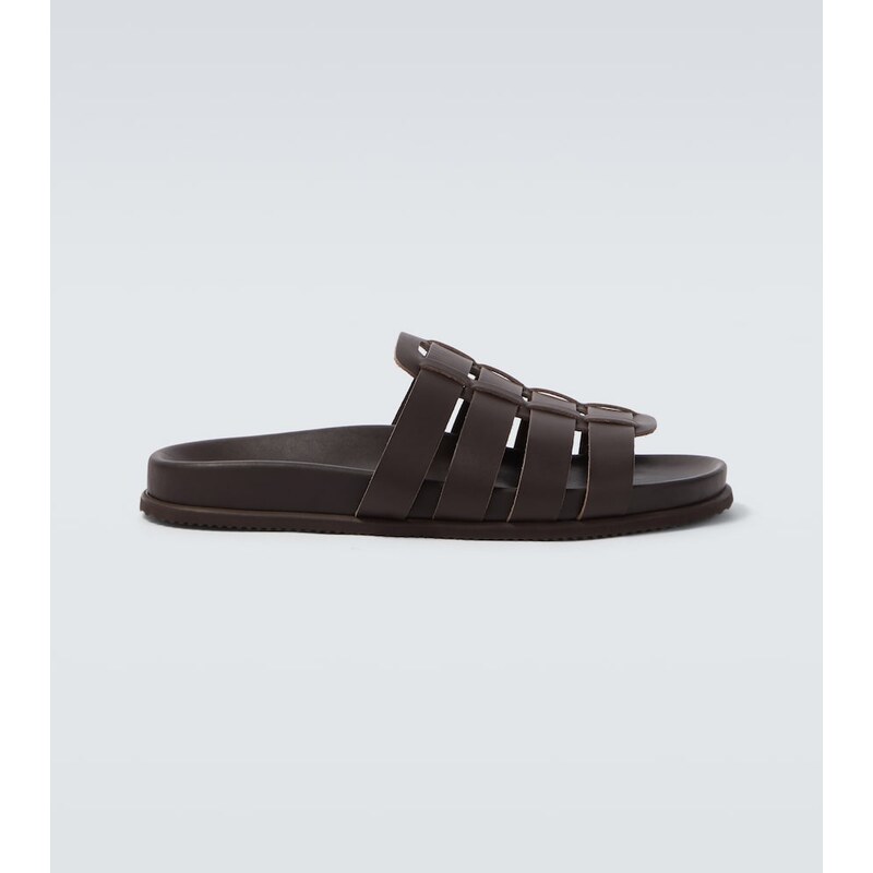 Ancient Greek Sandals Laodamas leather fisherman sandals