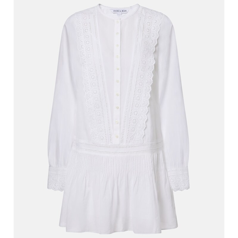 Veronica Beard Marguerite cotton-blend voile minidress