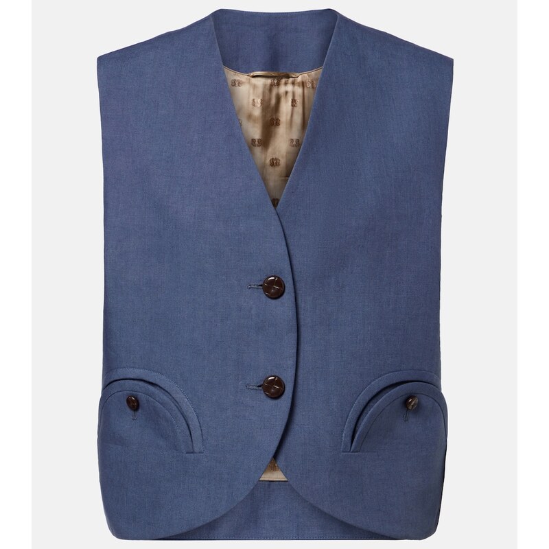 Blaze Milano BlazÃ Milano Gliss linen vest