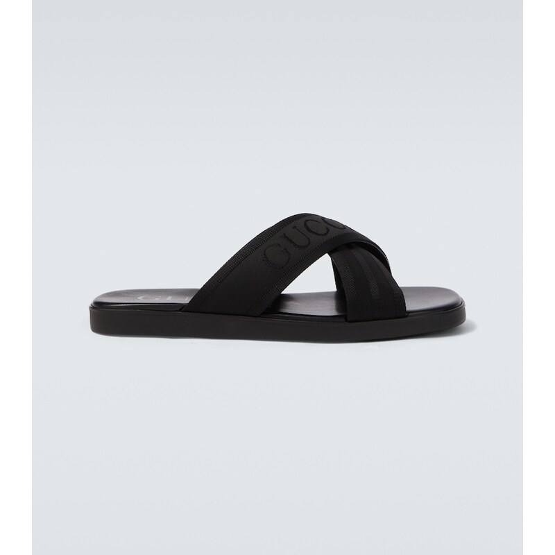 Gucci Logo jacquard sandals