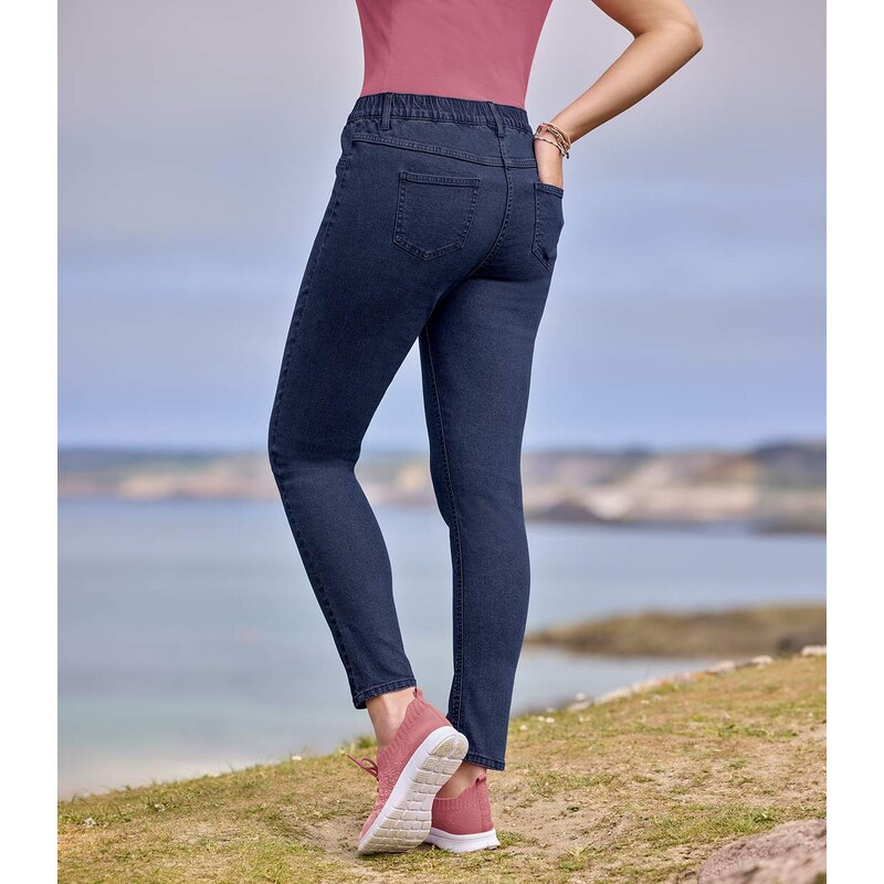 Džegíny ze strečového denimu Atlas For Men Modrá 115135410