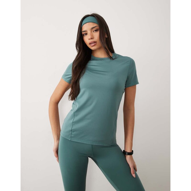4505 Icon active quick dry performance t-shirt in sage-Green