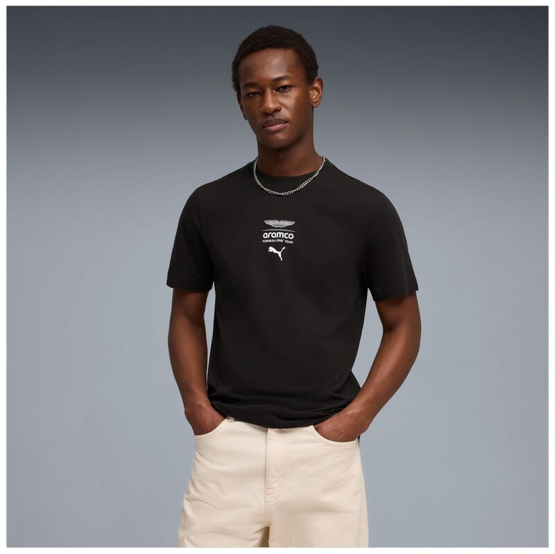 PUMA - AMF1 ESSENTIAL LOGO TEE 1 PÁNSKÉ BAVLNĚNÉ TRIKO