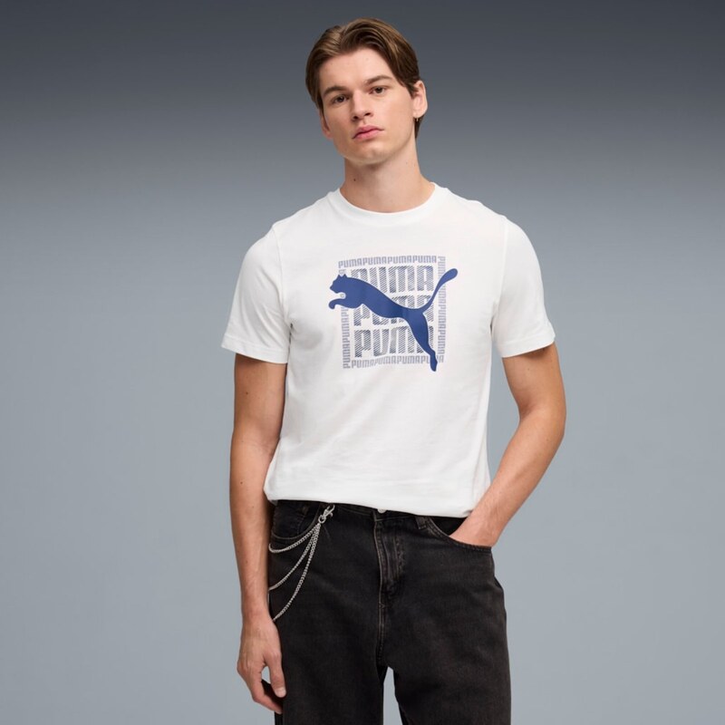 PUMA - GRAPHIC TEE PÁNSKÉ BAVLNĚNÉ TRIKO