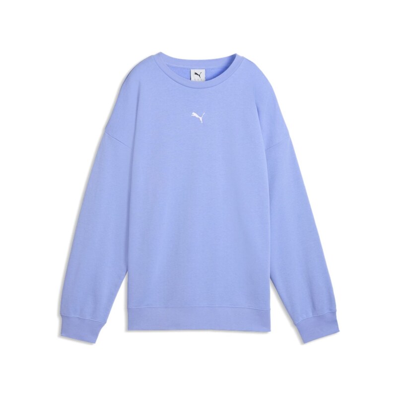 PUMA - ESS OVERSIZED CREW DÁMSKÁ BAVLNĚNÁ MIKINA