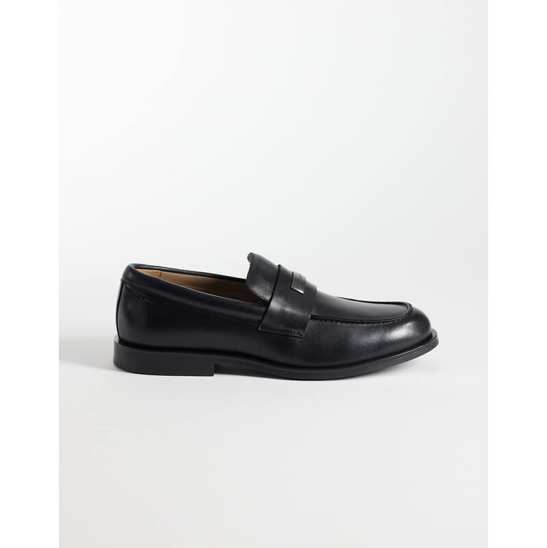 Calvin Klein Jeans leather loafer in black 115071089