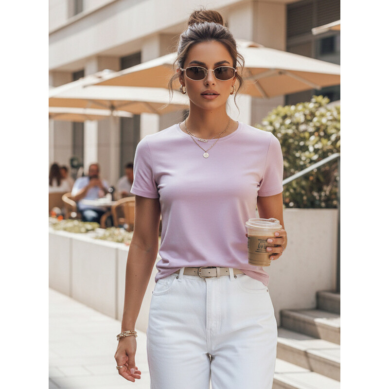 MAYLA dámské tričko fialové Dstreet model 21969432 -