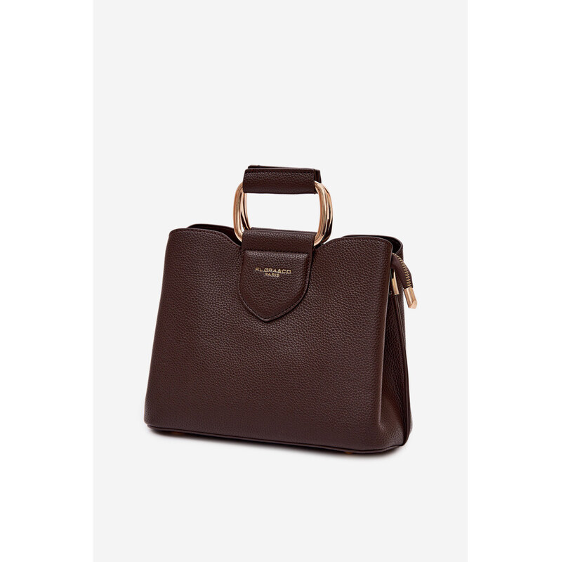 Flora&Co Malá kabelka kufřík z eko kůže Lorielle