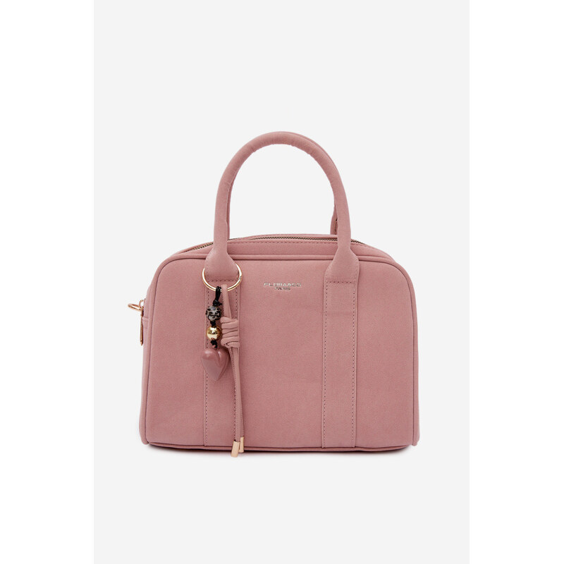 taška Eco semišová s přívěskem Růžová model 22111556 - Flora&Co